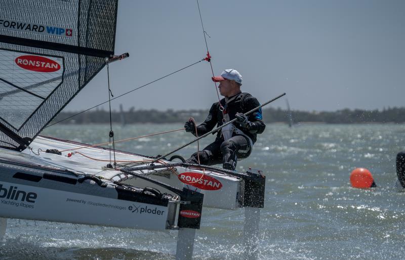 Emirates Team New Zealand sailor Glenn Ashby competing in the A-Class Catamaran World Championships in Hervey Bay, Queensland, Australia. - photo © Josh McCormack