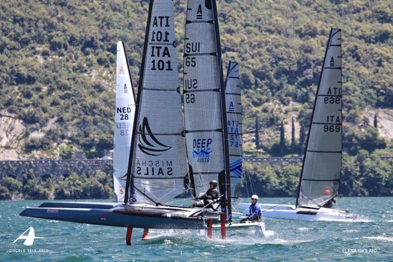 Final day - 7th European Spring Championship photo copyright Elena Giolai taken at Circolo Vela Arco and featuring the A Class Catamaran class