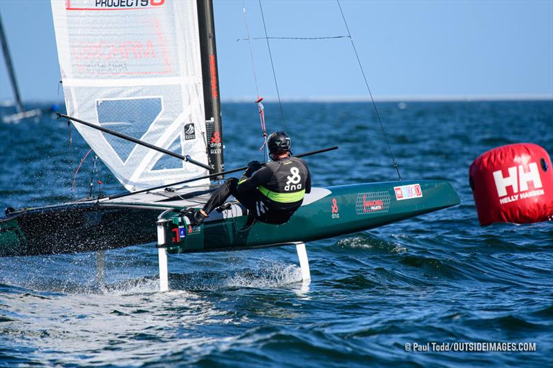 A-Class Catamaran Foiling Class Winner Bruce Mahoney - 2020 Helly Hansen NOOD Regatta St. Petersburg photo copyright Paul Todd / Outside Image taken at St. Petersburg Yacht Club, Florida and featuring the A Class Catamaran class