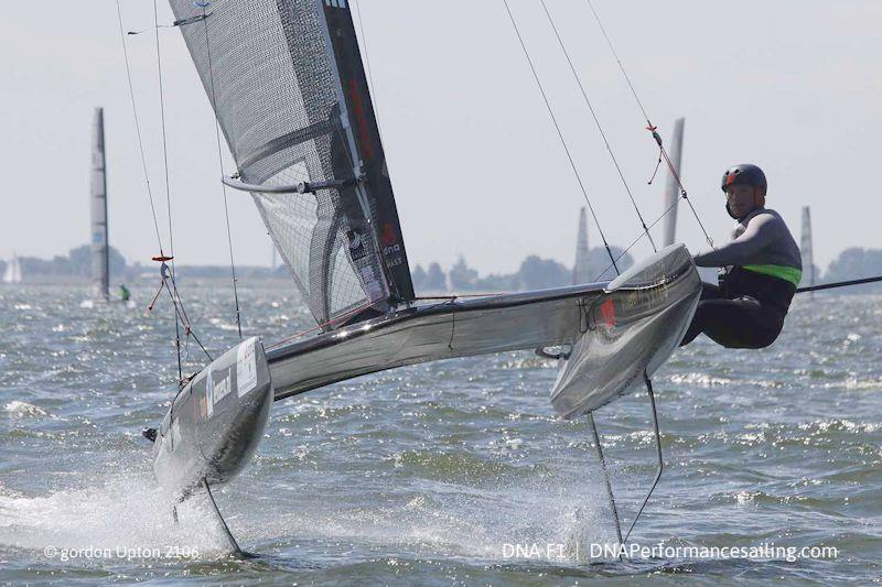 The A Class cat of today is a wonderful testament to the path of continuous development in multi-hulls with the full foilers reaching incredible speeds. In heading down this path, did they leave the broader base of support behind? photo copyright Gordon Upton / DNA taken at  and featuring the A Class Catamaran class