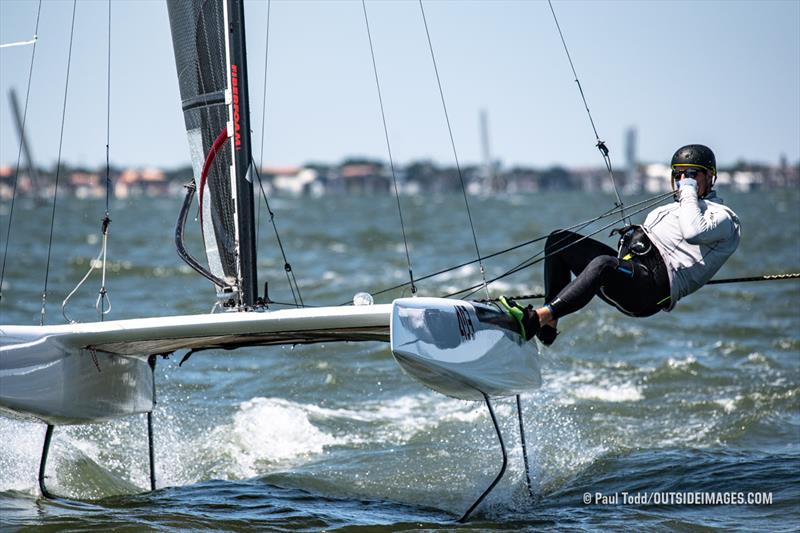 2021 Helly Hansen NOOD Regatta St. Petersburg photo copyright Paul Todd / www.outsideimages.com taken at St. Petersburg Yacht Club, Florida and featuring the A Class Catamaran class