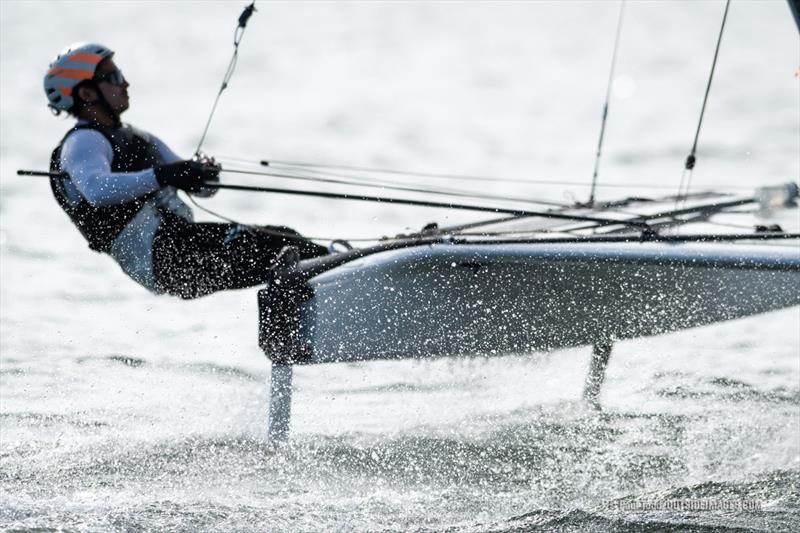 2022 Helly Hansen Sailing World Regatta Series - St. Petersburg photo copyright Paul Todd / Outside Images taken at St. Petersburg Yacht Club, Florida and featuring the A Class Catamaran class
