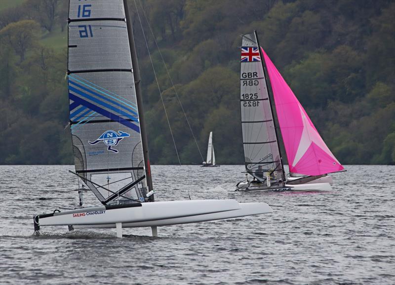 Bala Catamaran Open 2022 photo copyright John Hunter taken at Bala Sailing Club and featuring the A Class Catamaran class