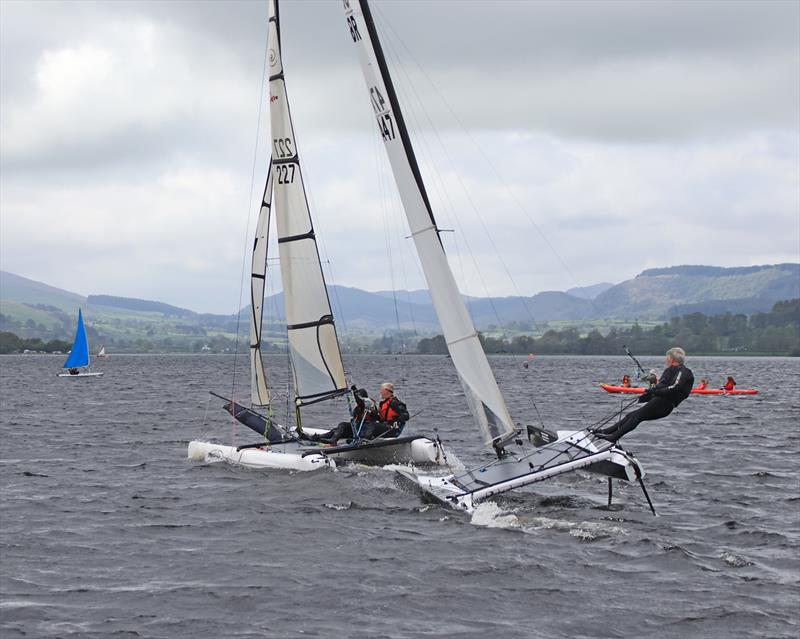 Bala Catamaran Open 2023 photo copyright John Hunter taken at Bala Sailing Club and featuring the A Class Catamaran class