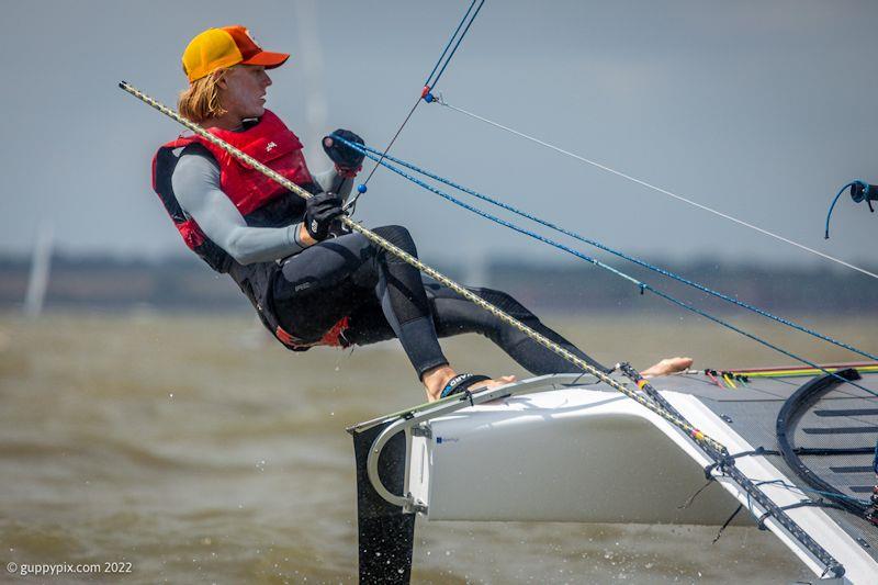 Andreas Landenberger, AUS.  Would love to keep the Classic Trophy in the family by beating his father photo copyright Gordon Upton / www.guppypix.com taken at Houston Yacht Club and featuring the A Class Catamaran class