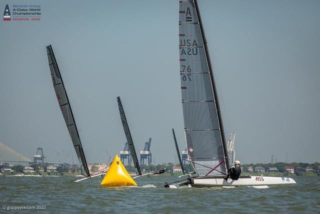 A Class cat racecourse action - photo © Gordon Upton, 2022 World Championships, Houston, TX