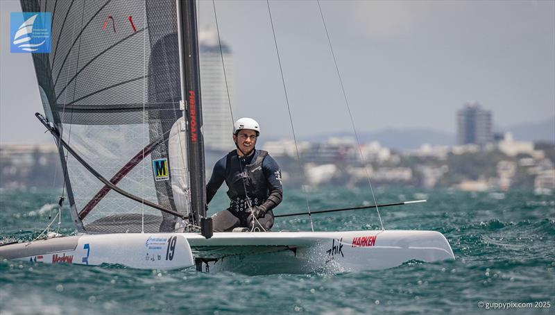 Ravi Parent (USA) - Day 4 - 2025 Predictwind A-Class World Championships - November 14, 2025 - Milford NZ - photo © Gordon Upton / www.guppypix.com