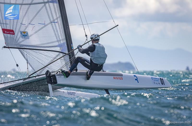 Jakub Surowiec (POL) - Day 4 - 2025 Predictwind A-Class World Championships - November 14, 2025 - Milford NZ - photo © Gordon Upton / www.guppypix.com