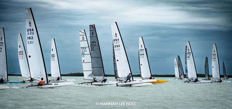 2026 A-Class Midwinter Championship - Day 1 photo copyright Hannah Lee Noll taken at Upper Keys Sailing Club and featuring the A Class Catamaran class