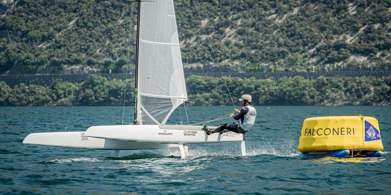 A Class Cat Italia Cup photo copyright Fraglia Vela Malcesine taken at Fraglia Vela Malcesine and featuring the A Class Catamaran class