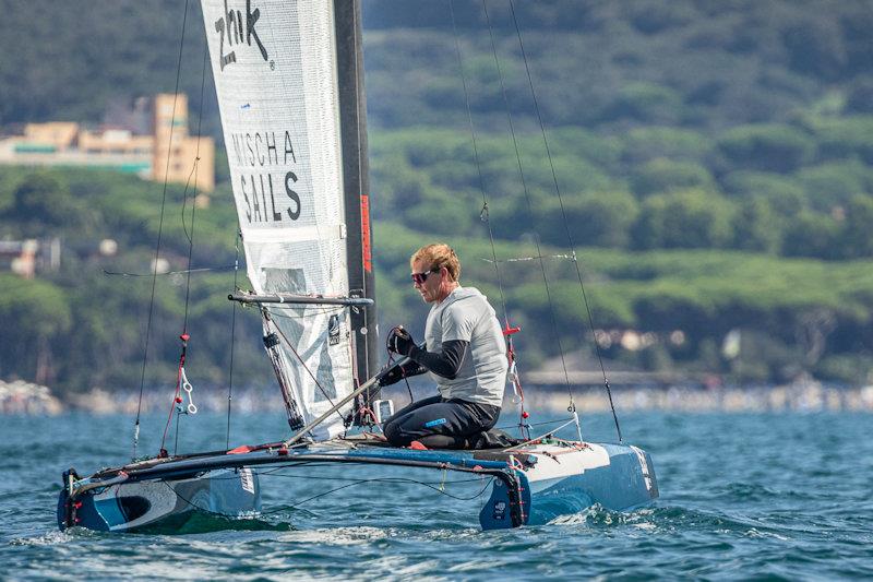 US Virgin Isles sailor Chris Batchelor was Classic runner up in last years event photo copyright Gordon Upton / www.guppypix.com taken at  and featuring the A Class Catamaran class