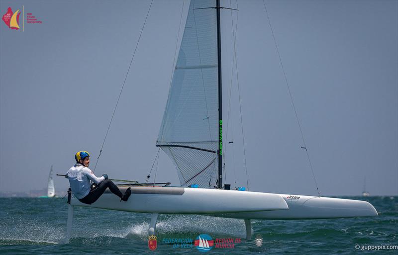 A Class Catamaran Europeans Day 4 - New to the class, the Nacra Olympic sailor Emil Järrad is transitioning brilliantly into this fleet photo copyright Gordon Upton / www.guppypix.com taken at  and featuring the A Class Catamaran class