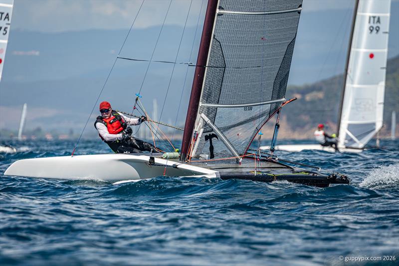Mike Kranz, USA 7, fully recovered from his blown knee in Spain, will be sailing the new Lynx design - photo © Gordon Upton / www.guppypix.com