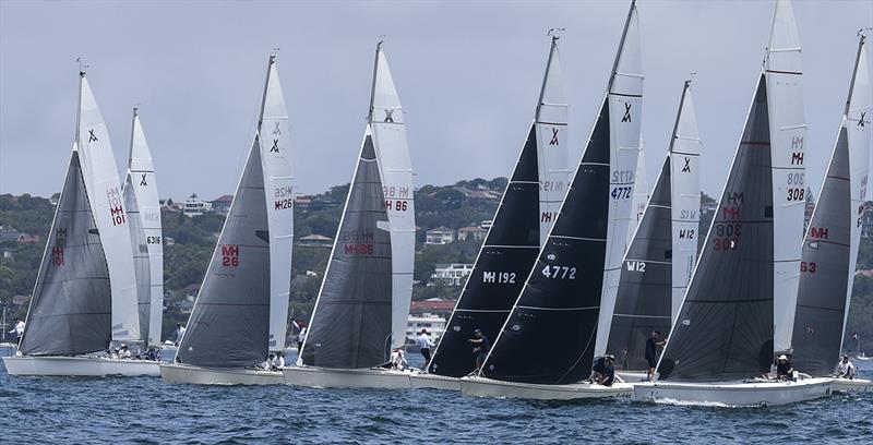 Race start on day 2 of the Adams 10 Australian Championship photo copyright Marg Fraser-Martin taken at Middle Harbour Yacht Club and featuring the Adams 10 class