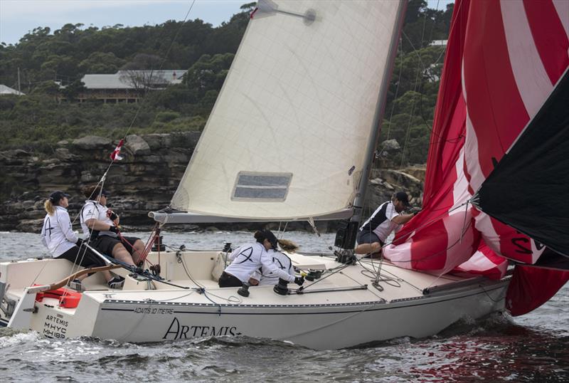 Tracy Richardson and her mainly female crew on Artemis - Sydney Harbour Regatta photo copyright Marg Fraser-Martin taken at Middle Harbour Yacht Club and featuring the Adams 10 class