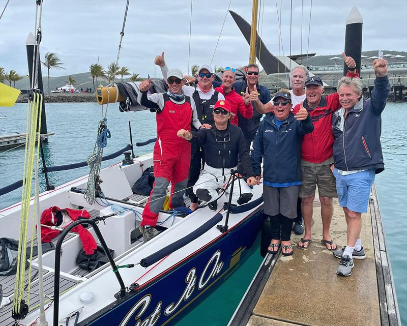 Happy times for Get It On - winners of Div 4 - Australian Yachting Championship photo copyright Photo supplied taken at Hamilton Island Yacht Club and featuring the Adams 10 class