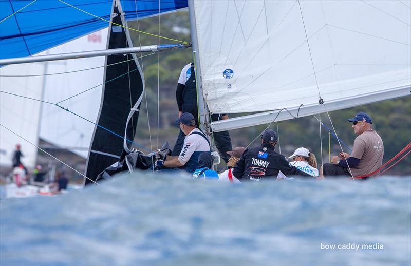 Plenty of swell in Sydney Harbour for Adams 10 racing photo copyright Bow Caddy Media taken at  and featuring the Adams 10 class
