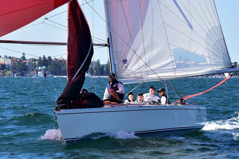 Sydney Harbour Sprint Series Round 1: Tracy Richardson's Artemis in good form photo copyright MHYC taken at Middle Harbour Yacht Club and featuring the Adams 10 class