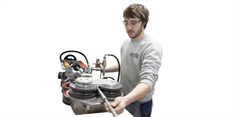 Swaging machine at Advanced Rigging & Hydraulics - photo © Advanced Rigging & Hydraulics