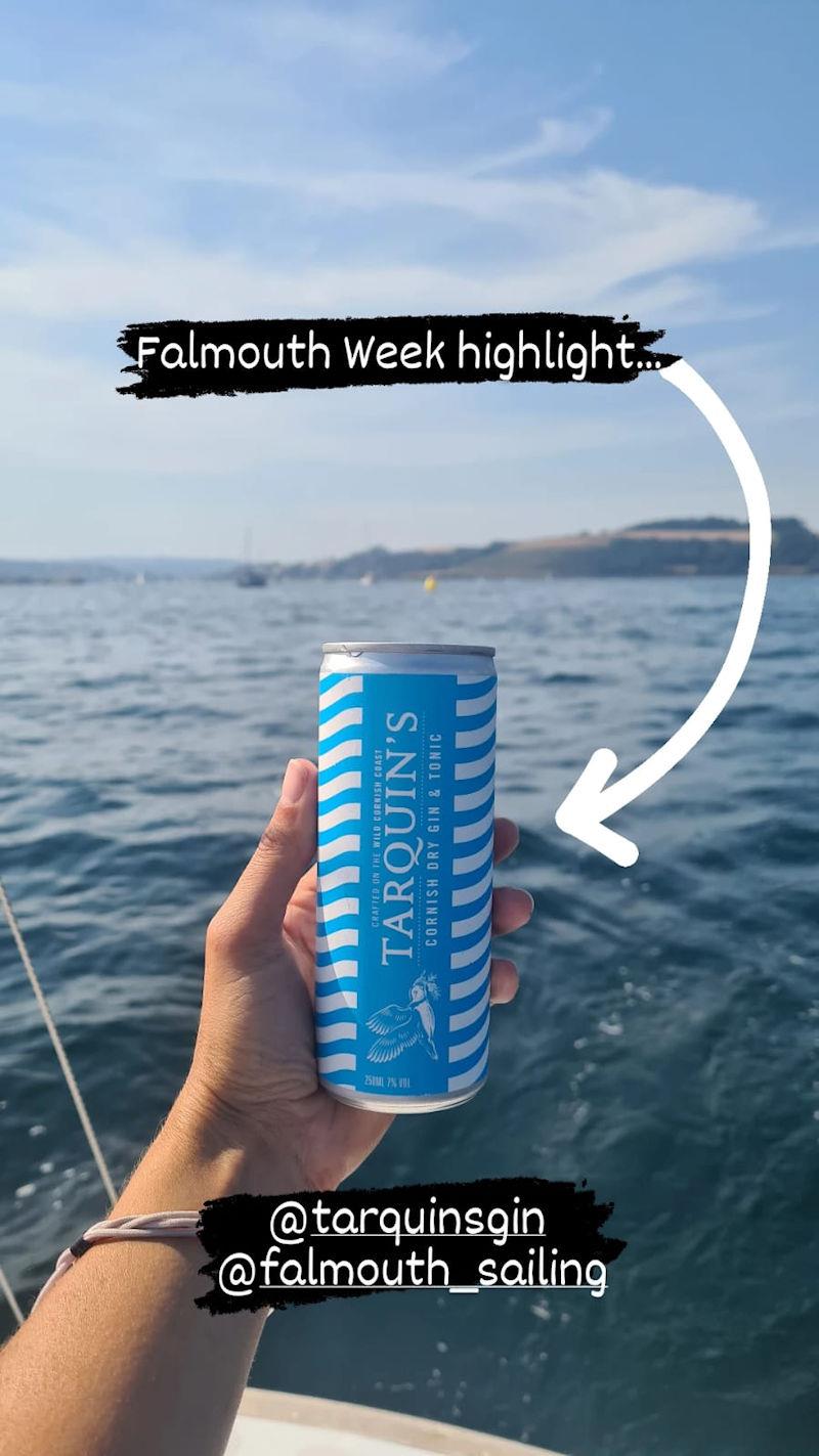 Rehydration at Falmouth Week 2022 photo copyright Jenna Robbins taken at  and featuring the Ajax class