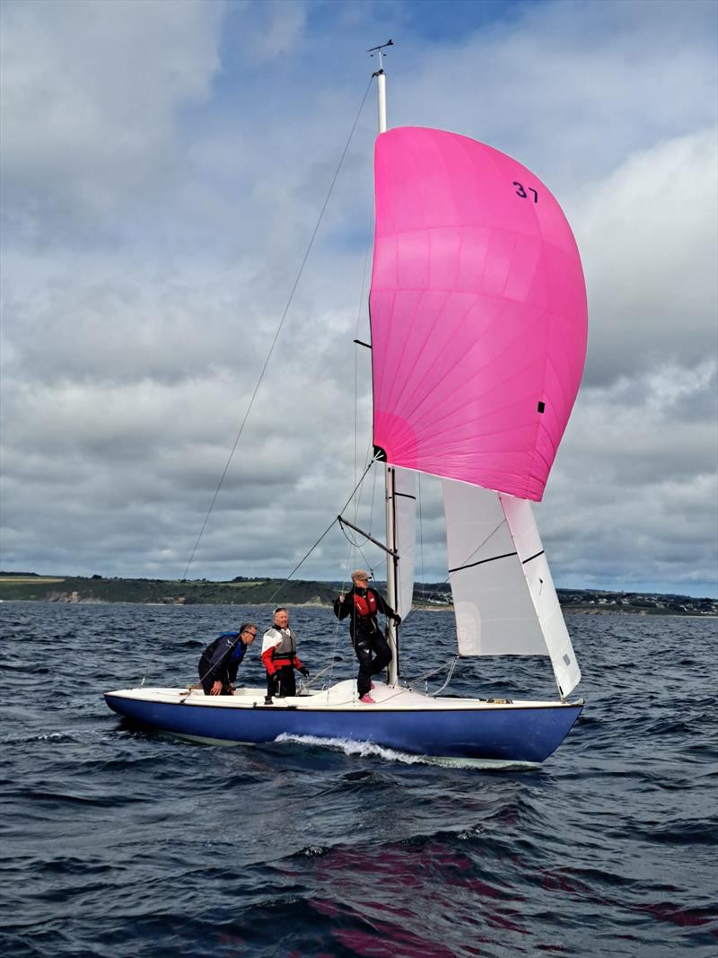 Osprey during the 2023 Ajax Nationals at St. Mawes photo copyright Lindsey Thomas taken at St. Mawes Sailing Club and featuring the Ajax class