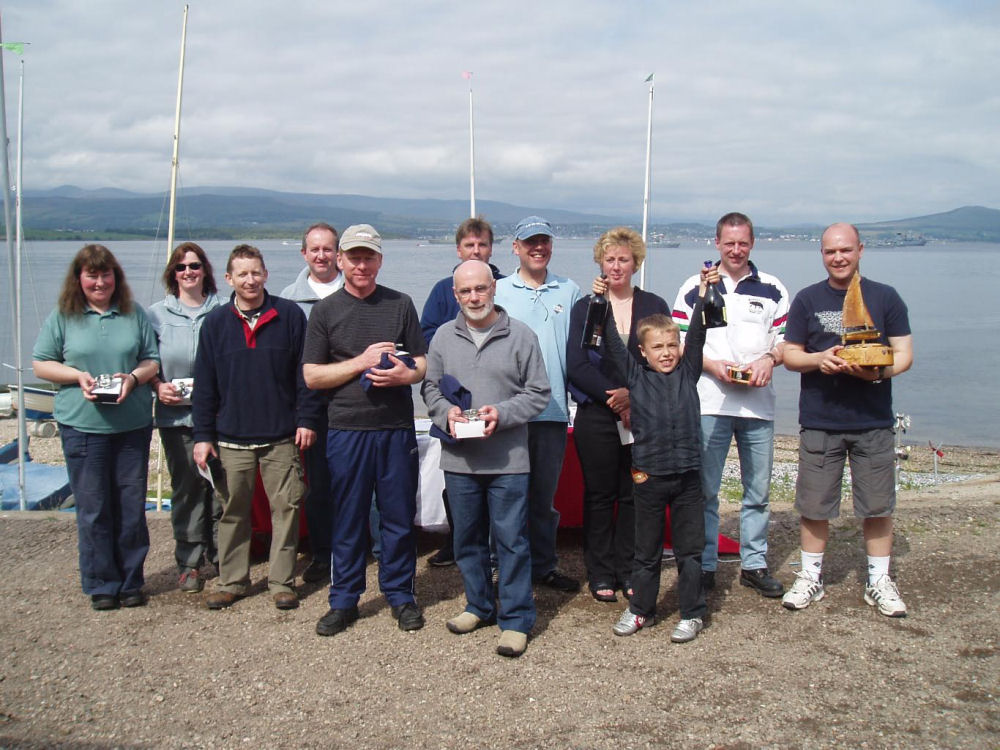 Prize winners at the Royal West of Scotland Amateur Boat Club Annual Regatta photo copyright Elaine Hunter taken at Royal West of Scotland Amateur Boat Club and featuring the Albacore class