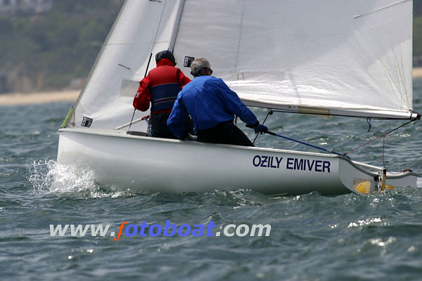 Great racing for the Albacore nationals at Swanage photo copyright Mike Rice / www.fotoboat.com taken at Swanage Sailing Club and featuring the Albacore class
