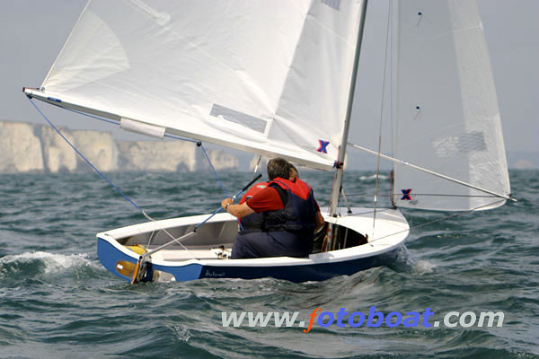Great racing for the Albacore nationals at Swanage photo copyright Mike Rice / www.fotoboat.com taken at Swanage Sailing Club and featuring the Albacore class
