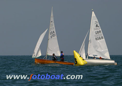 Great racing for the Albacore nationals at Swanage photo copyright Mike Rice / www.fotoboat.com taken at Swanage Sailing Club and featuring the Albacore class