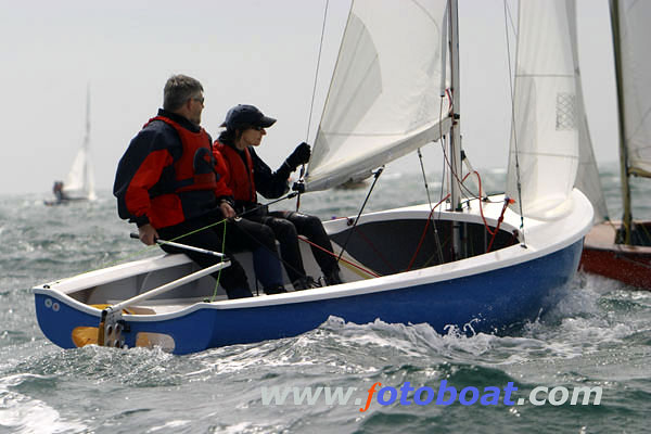 Great racing for the Albacore nationals at Swanage photo copyright Mike Rice / www.fotoboat.com taken at Swanage Sailing Club and featuring the Albacore class