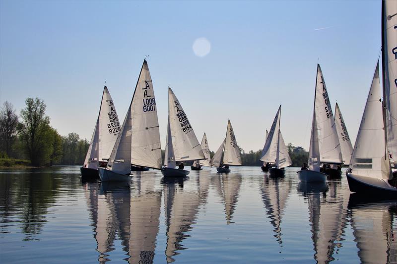 Albacores at Maidenhead photo copyright Jennifer Heward-Craig taken at Maidenhead Sailing Club and featuring the Albacore class