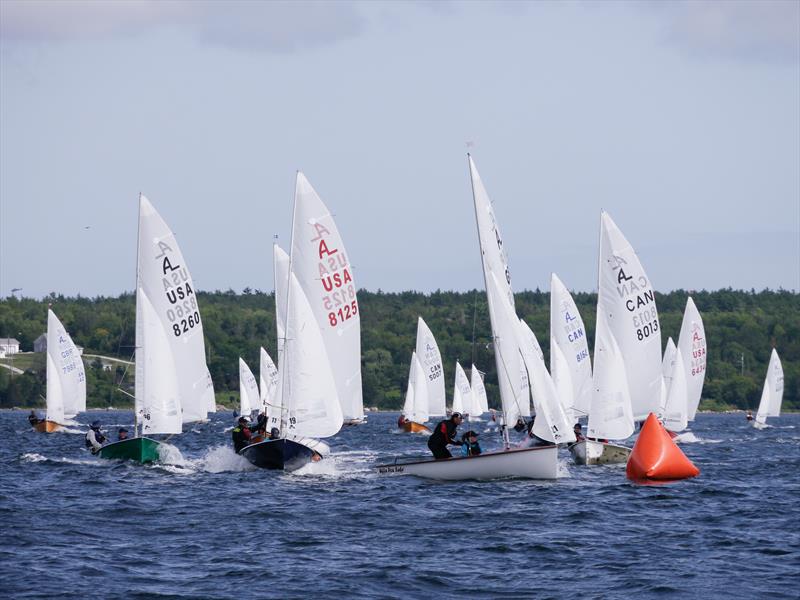 Albacore Internationals at Shelburne, Nova Scotia day 2 photo copyright Pauline Rook taken at Shelburne Harbour Yacht Club and featuring the Albacore class