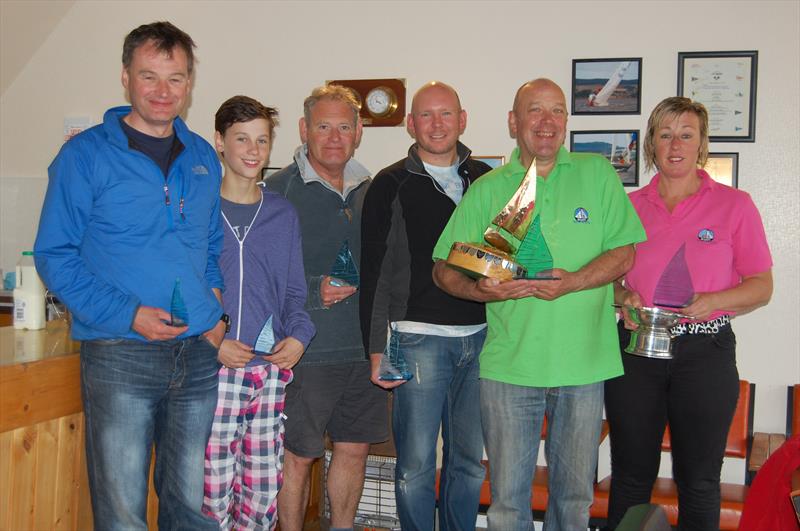 Scottish Albacore Championships prize winners photo copyright Jaqui Sleeman taken at Invergordon Boating Club and featuring the Albacore class