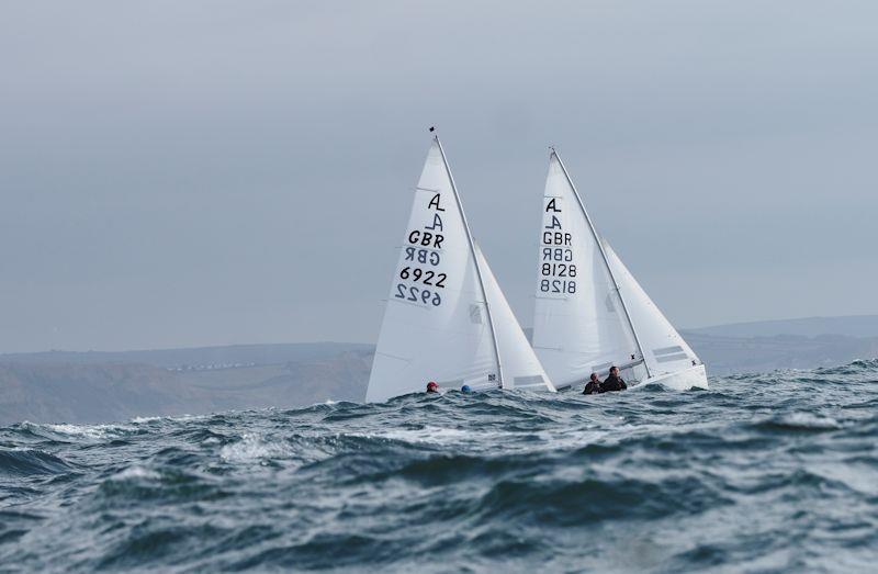 Albacore Southern Area Championships at Lyme Regis photo copyright David Beer taken at Lyme Regis Sailing Club and featuring the Albacore class