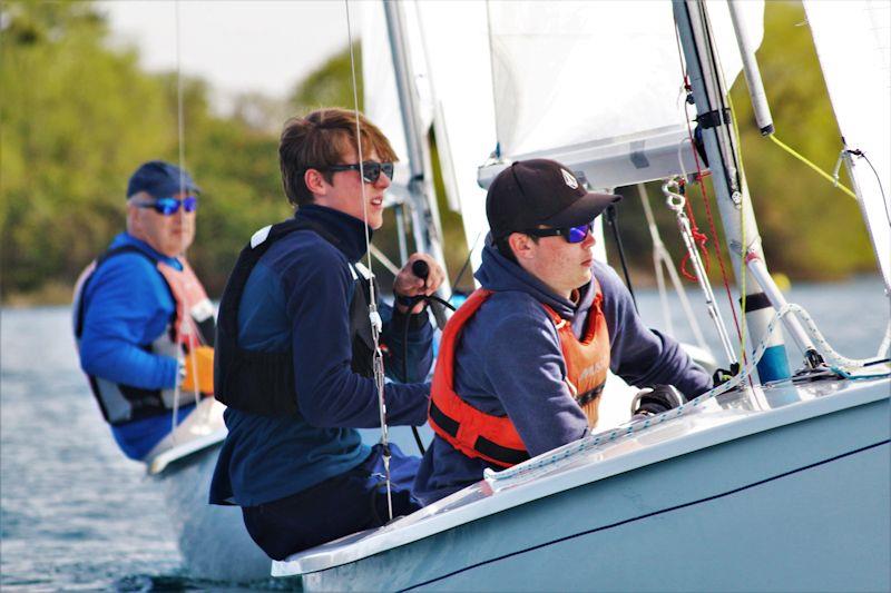 Leo Wilkinson and Tom Knight in the Albacore open meeting at Maidenhead photo copyright Jenni Heward-Craig taken at Maidenhead Sailing Club and featuring the Albacore class