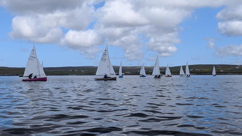 Light winds during the Albacore Scottish and European Championships at the Shetland Islands - photo © Gilbert Williamson plus Albacore supporters