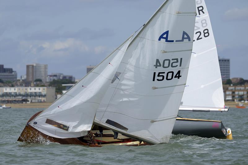 Sappho, 1505 (Bruce Spratt and Seb Dell) racing on Sunday during the Noble Marine Albacore Nationals at Thorpe Bay photo copyright David Maynard / www.alleycatphotographer.com taken at Thorpe Bay Yacht Club and featuring the Albacore class