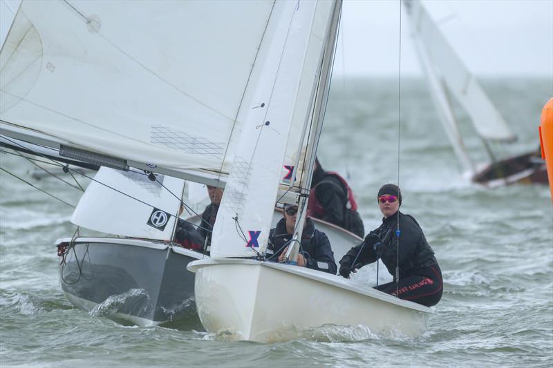 She Who Dares, 8079 (Annissa Baines and Theo Holmes) at the leeward mark during the Noble Marine Albacore Nationals at Thorpe Bay - photo © David Maynard / www.alleycatphotographer.com
