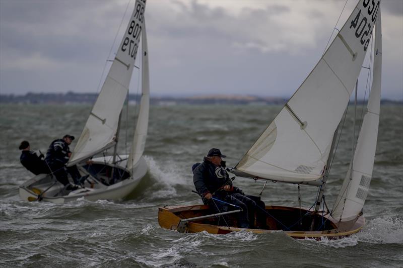 Upwind during race 2 of the Noble Marine Albacore Nationals at Thorpe Bay photo copyright David Maynard / www.alleycatphotographer.com taken at Thorpe Bay Yacht Club and featuring the Albacore class