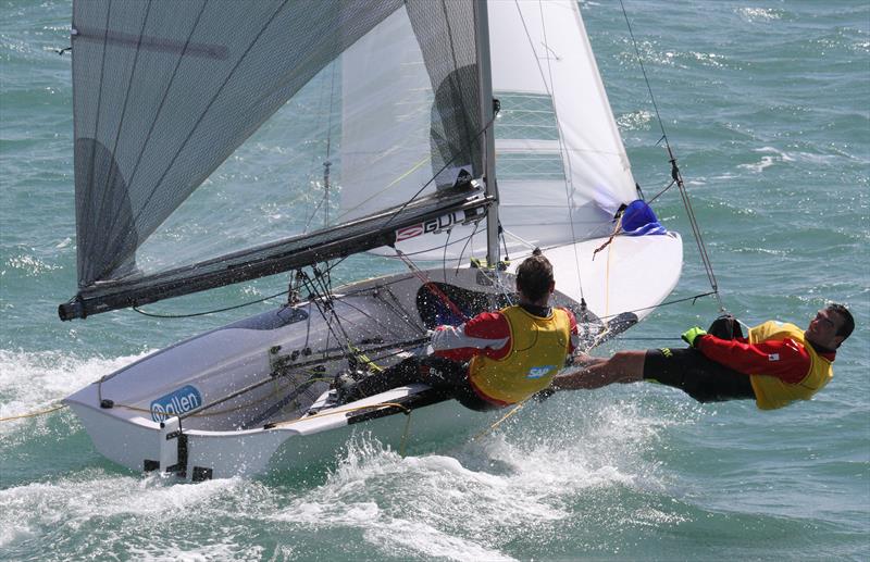 Happy sailors at the SAP 505 Worlds in Weymouth, sponsored by Allen - photo © Mark Jardine