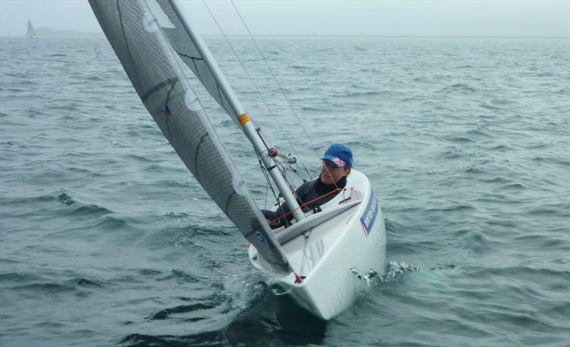 Megan Pascoe sailing her 2.4mR in Weymouth photo copyright Allen Brothers taken at Weymouth & Portland Sailing Academy and featuring the  class