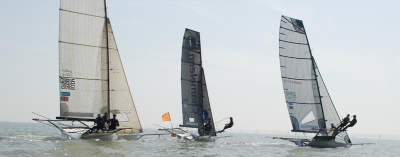 Allspars sponsor the UK 18ft Skiff Grand Prix fleet's Solent Grand Prix Series 2019 photo copyright UK 18ft Skiff Grand Prix taken at  and featuring the  class