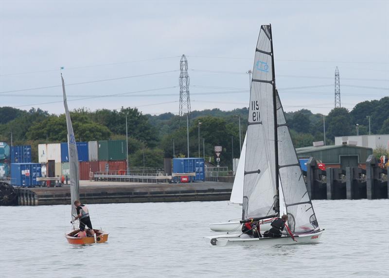 The 2013 Battle of the Classes race at the PSP Southampton Boat Show is abandoned due to no wind photo copyright Mark Jardine taken at  and featuring the AltO class