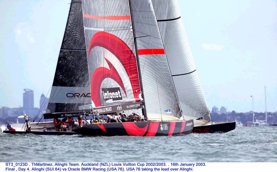 Alinghi win the Louis Vuitton Cup in sensational style