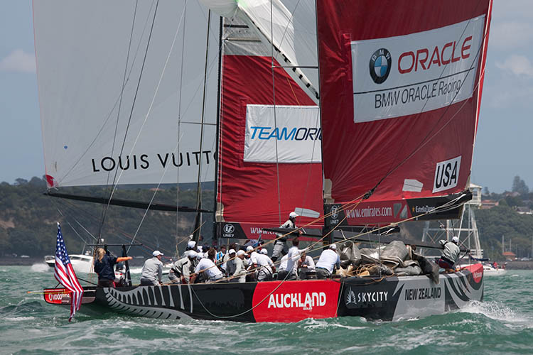 BMW Oracle Racing beat TEAMORIGIN on day 7 of the Louis Vuitton Pacific Series photo copyright Gilles Martin-Raget / BMW Oracle racing taken at  and featuring the ACC class