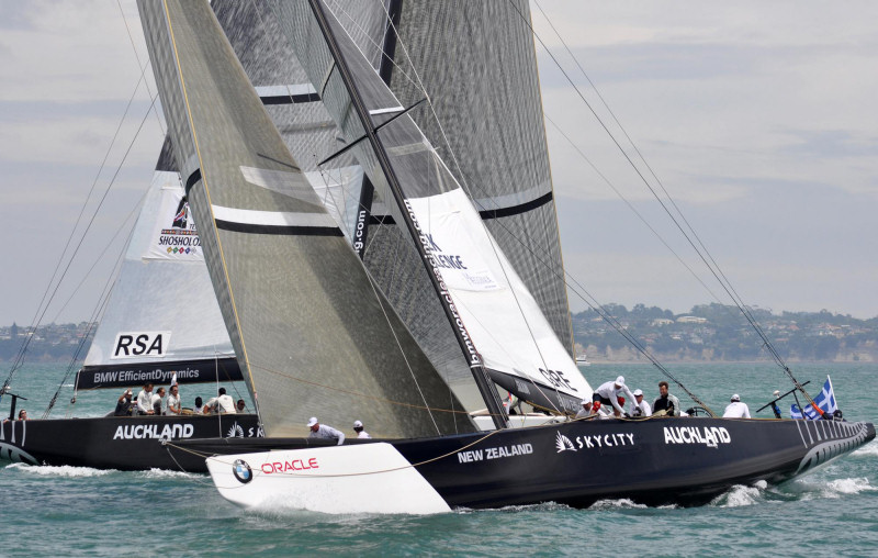 Greek Challenge beat Team Shosholoza on day ten of the Louis Vuitton Pacific Series photo copyright Pierre Orphanidis / Greek Challenge taken at  and featuring the ACC class