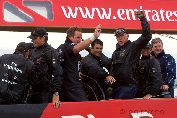 Emirates Team New Zealand win the Louis Vuitton Pacific Series Trophy photo copyright Ian Roman / www.ianroman.com taken at  and featuring the ACC class