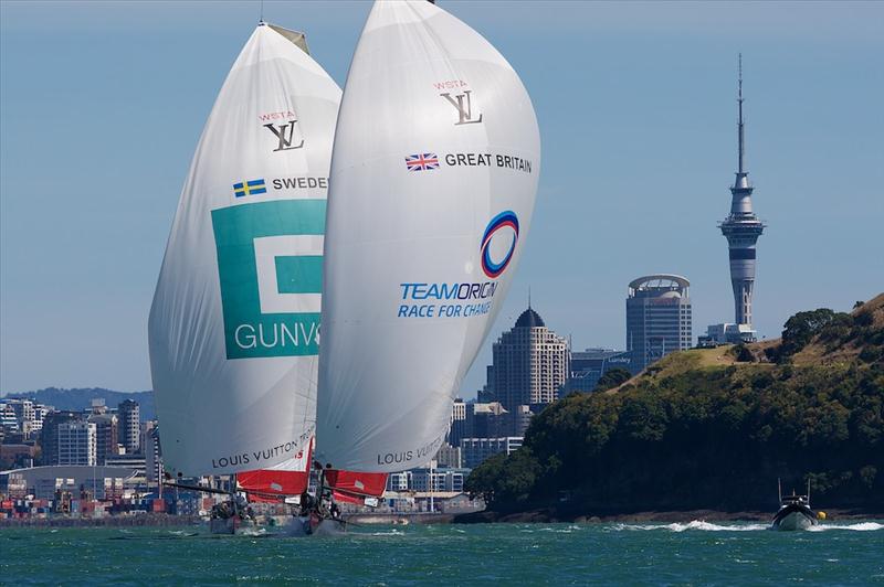 Louis Vuitton Trophy Auckland day 10 photo copyright Ian Roman / TEAMORIGIN taken at  and featuring the ACC class