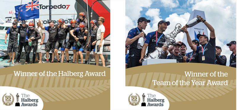 Emirates Team New Zealand win the Team and Supreme Award at the 55th Halberg Awards - photo © Emirates Team New Zealand