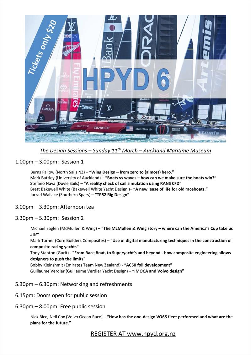 High Performance Yacht Design Conference - March 11, 2018 at the National Maritime Museum Auckland - photo © HYPD 2018